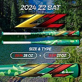 [Z2] 스톰 2024 스페셜 카본배트 여름 (녹색)