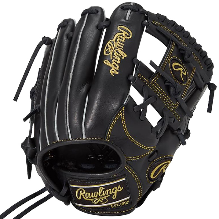 [GJ5FR9G9M-B] Rawlings 하이퍼테크 주니어 글러브 (검정) 10.5인치