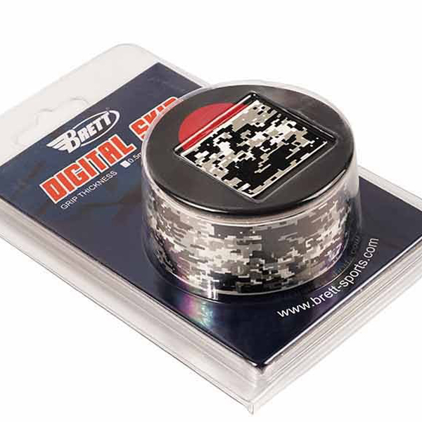 [BTG-60] 브렛 디지털 스킨 배트그립 (검+회색)