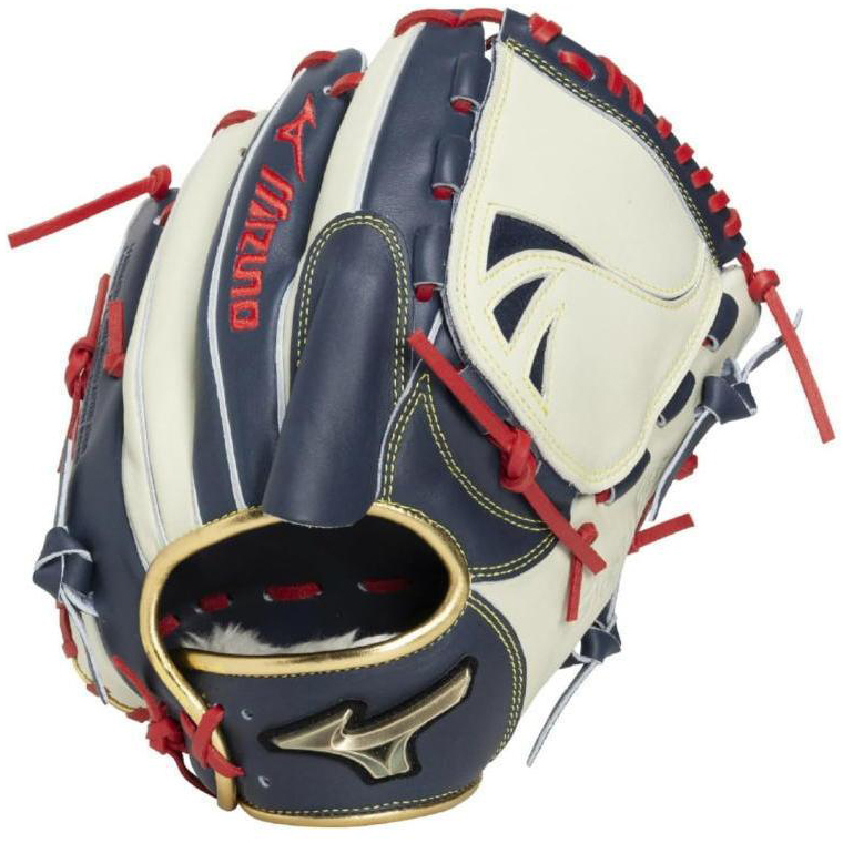 [34301] 미즈노 글로벌 엘리트 콜렉션 올라운드/투수 (남+실버+적끈) 12인치