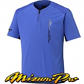 [7623] 미즈노 프로 반팔 바람막이 (청색)